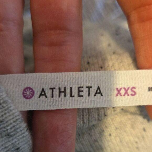 ATHLETA Cashmere Sweater Speckled Cowl Neck Womens Size XXS - Picture 7 of 8